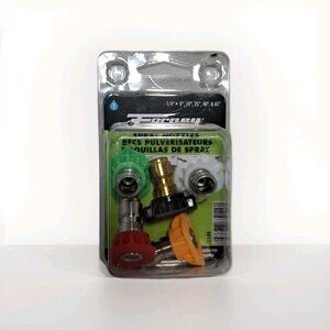 Forney 75149 Pressure Washer Accessories, Spray Nozzle Assortment, Quick Connect